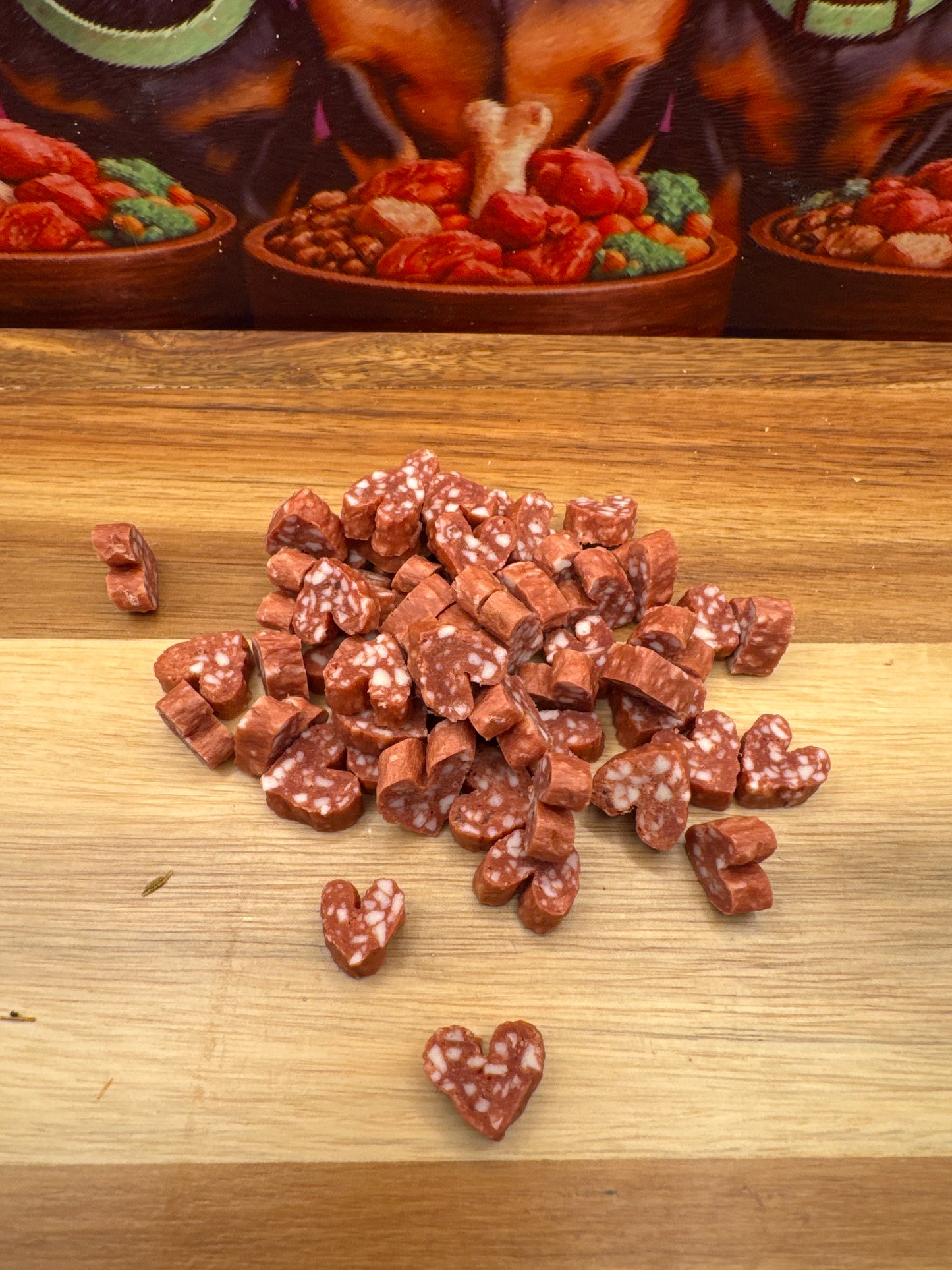 Duck Salami Hearts for Dogs
