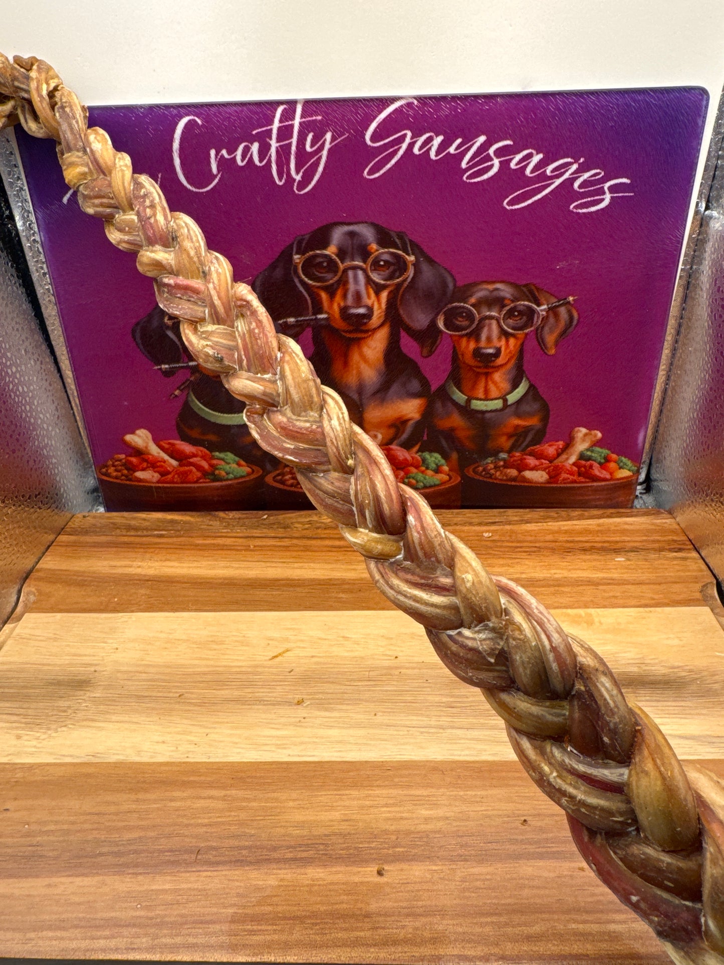 35cm Braided Pizzle Dog Treat