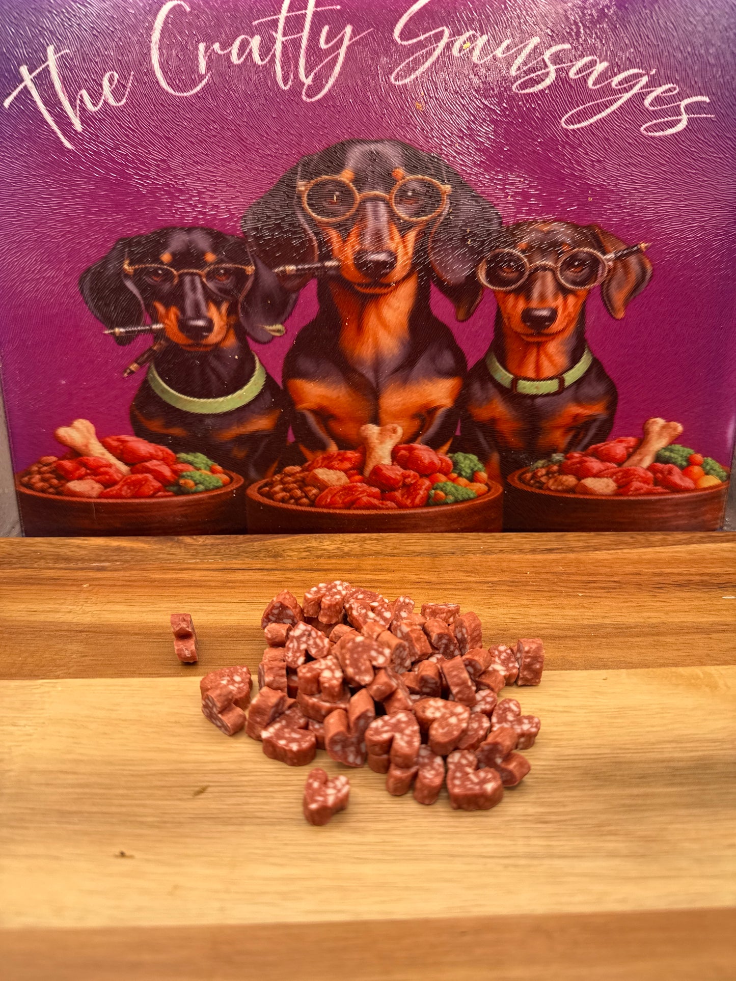 Duck Salami Hearts for Dogs